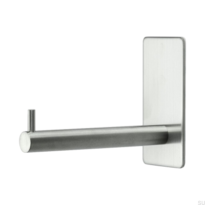 Base 200 protruding toilet roll holder, brushed steel