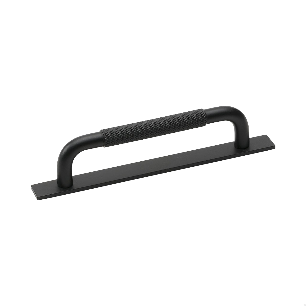 Zdjęcie przedstawia uchwyt meblowy podłużny z podkładką z serii Helix od Beslag Design