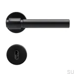 752015-41E Klamka do drzwi Helix 200 Plain Metalowa Czarna