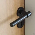 752015-41E Klamka do drzwi Helix 200 Plain Metalowa Czarna