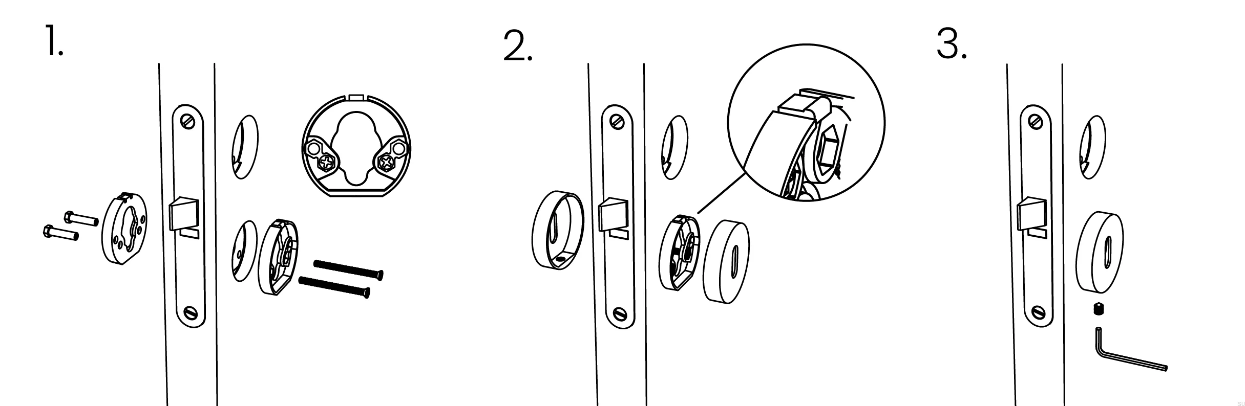 752015-41E Klamka do drzwi Helix 200 Plain Metalowa Czarna