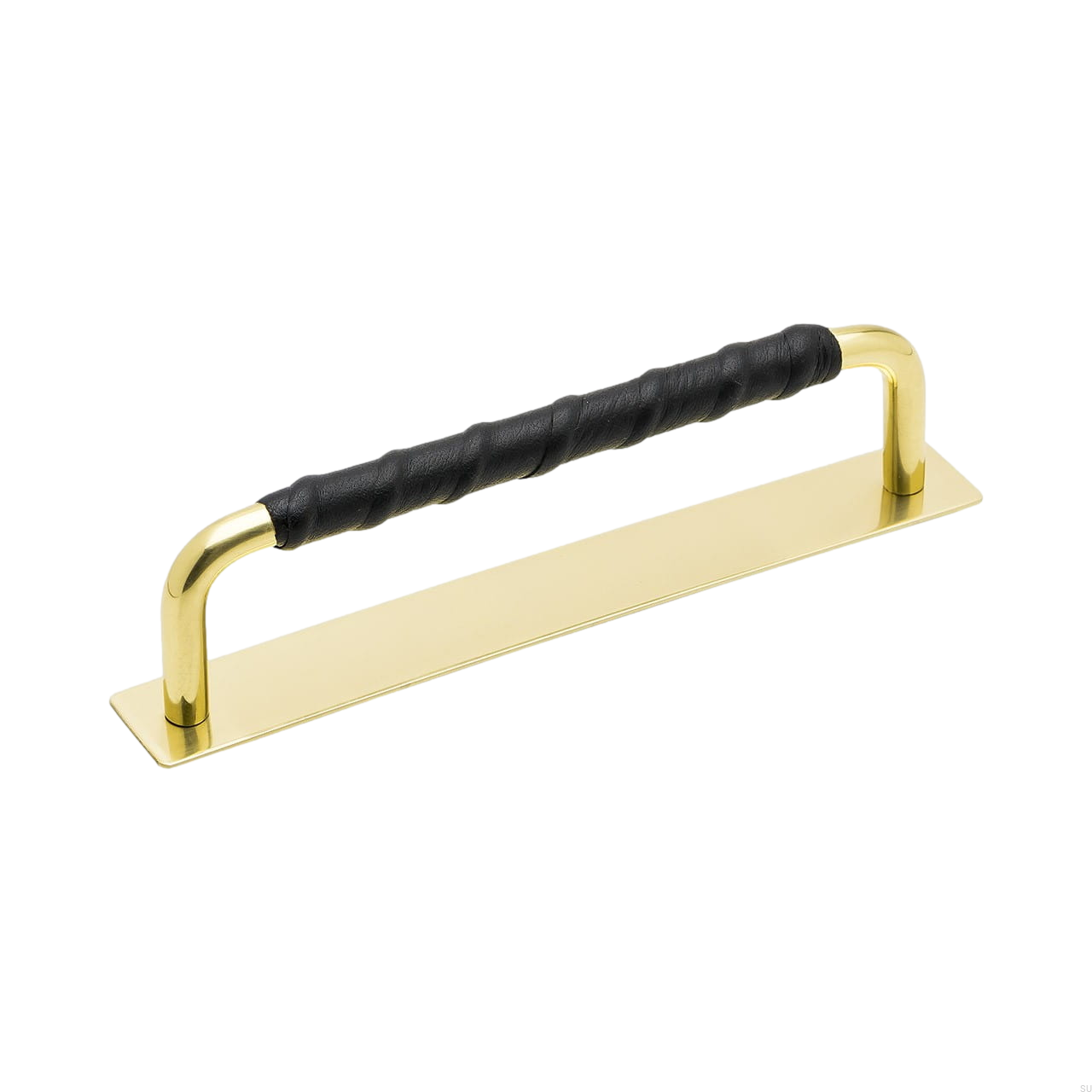 Zdjęcie przedstawia uchwyt meblowy podłużny z podstawą z serii  Royal Deluxe od Beslag Design