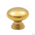 Gałka meblowa 411 24 Złota mosiężna nielakierowana zdjęcie