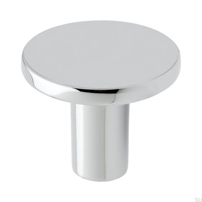 Furniture knob Lund Silver Polished chrome