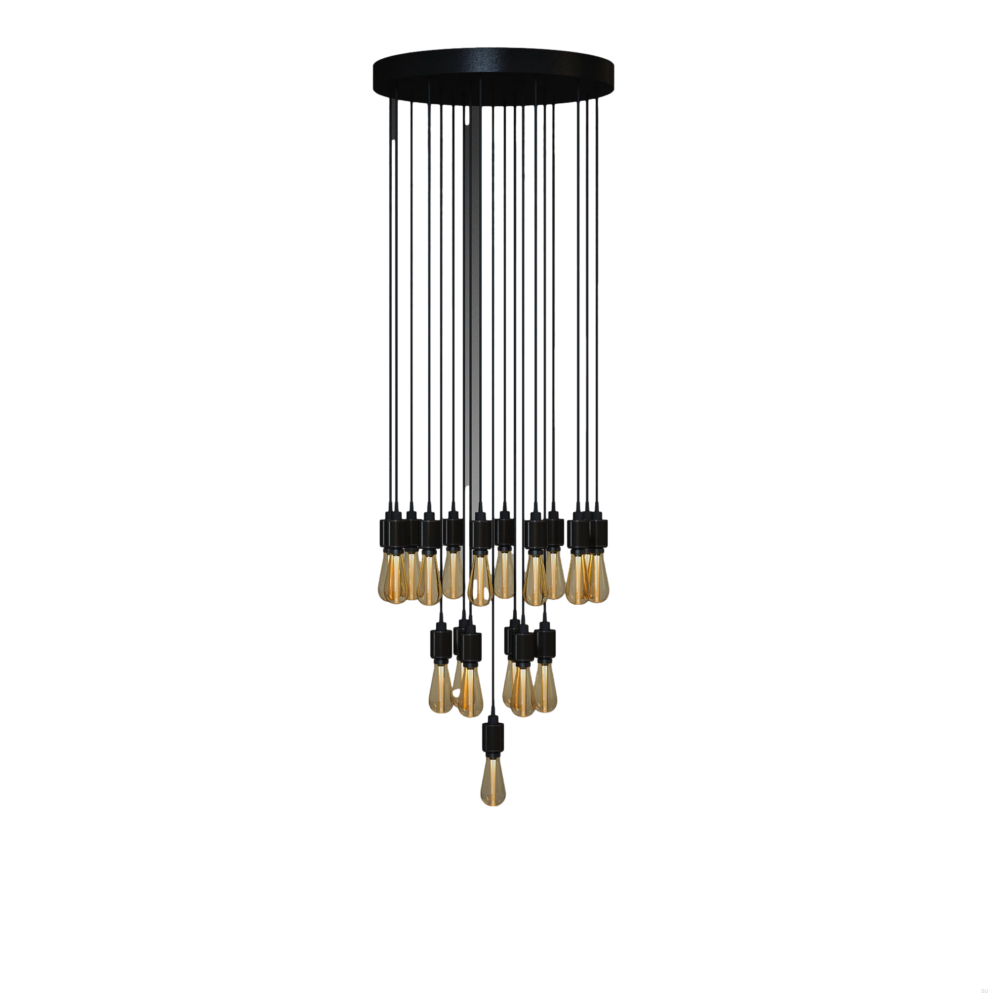 żyrandol klasyczny Buster czarny