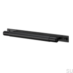 Czarny metalowy uchwyt Pull bar z podkładką na meblu