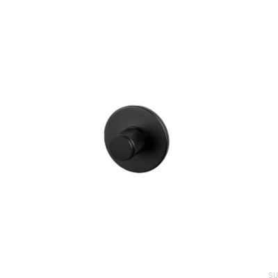 Cross Knob Lock 38mm Steel Black European Standard