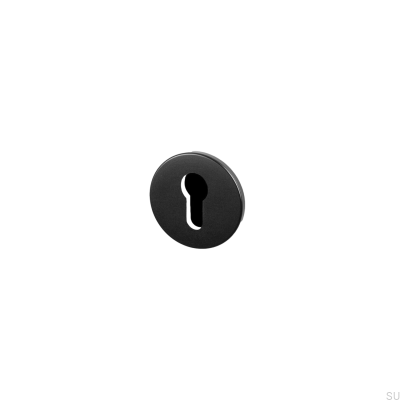 Cylindrical Sign Euro 27 mm Steel Black Scandinavian Standard
