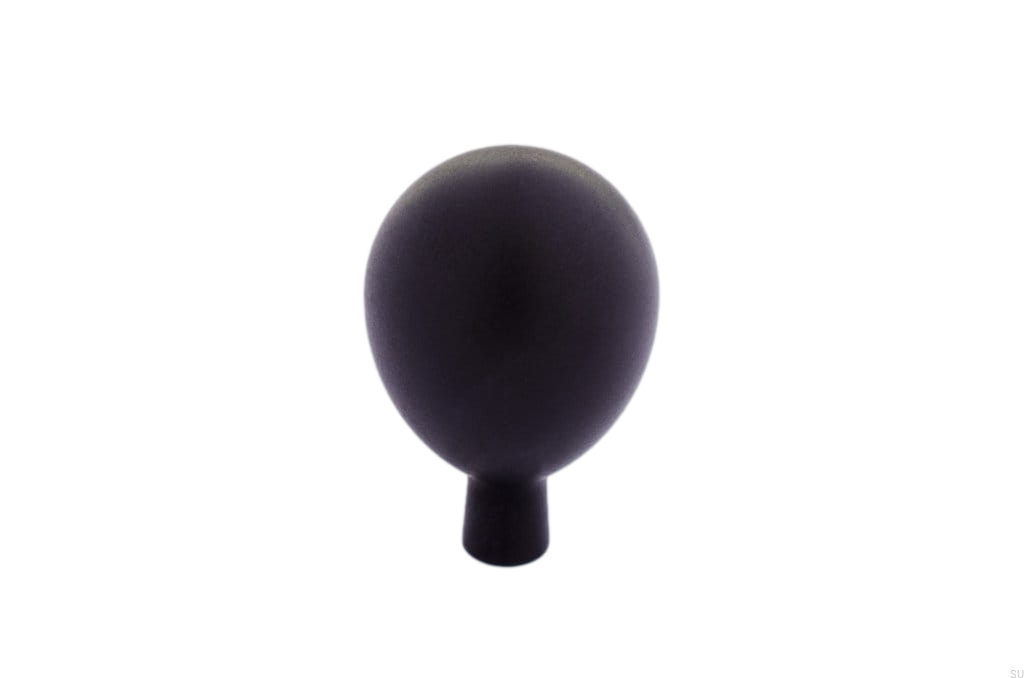 Gałka meblowa Drop czarna aluminiowa