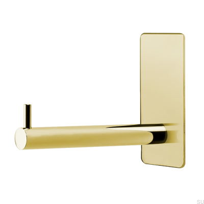 Base 200 toilet roll holder, polished gold
