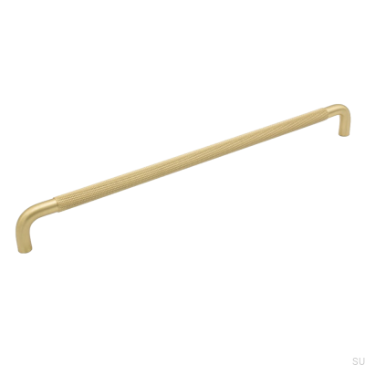 Elongated furniture handle Helix 320 Gold Brushed