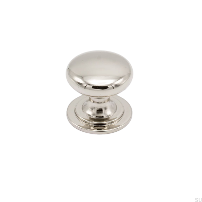 Furniture knob Mynta Silver polished nickel