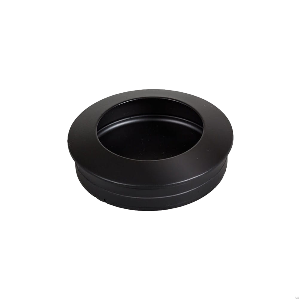 Uchwyt meblowy wpuszczany Hollow 40 Czarny metalowy