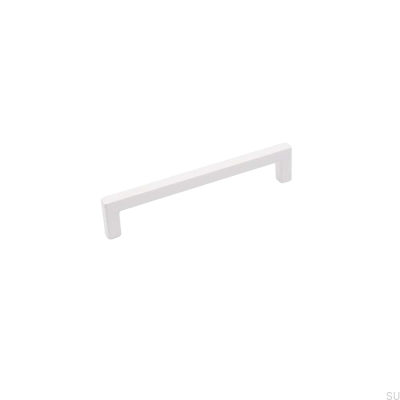 Oblong furniture handle 0143 128 Matt white