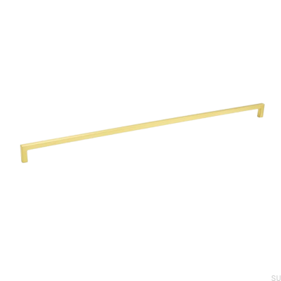 Elongated furniture handle 0143 492 Brushed Brass