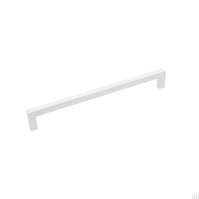 Oblong furniture handle 0143 192 Matt white