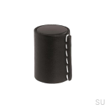 Zdjecie galki Laderknopp Czarnej pokrytej czarna skora