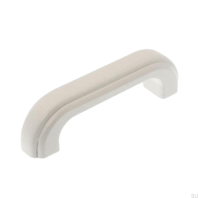 Elongated furniture handle 1023 87 Wooden white