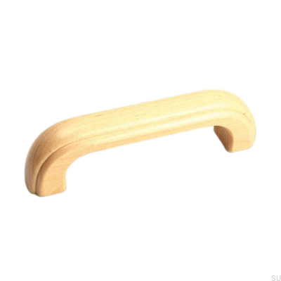 Elongated furniture handle 1023 96 Wooden Birch