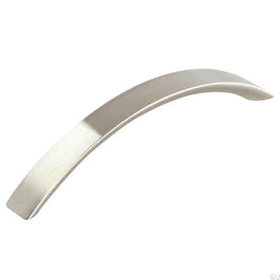 Oblong furniture handle 1029 128 Brushed nickel