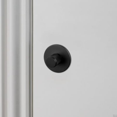 Cross Knob Lock 38mm Steel Black European Standard