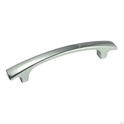 Elongated furniture handle 1301 96 Polished chrome
