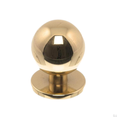 Furniture Knob 1349 25 Polished Gold, Lacquered