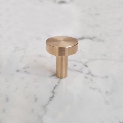 Furniture knob Nena S Brass Brushed Unpainted