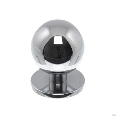 Furniture knob 1349 25 Polished chrome