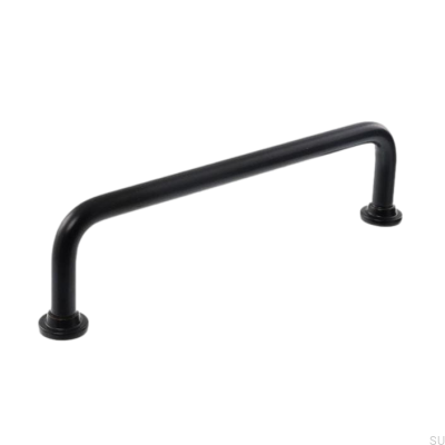 Elongated furniture handle 1353 128 Metal Black