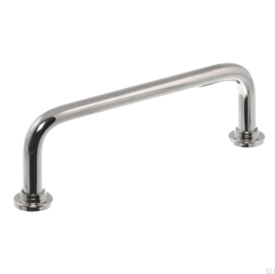 Oblong furniture handle 1353-96 Polished Nickel