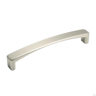 Long furniture handle 1666 128 Brushed nickel