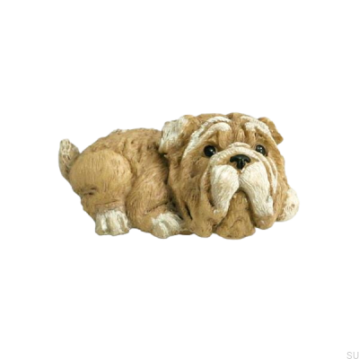 Furniture Knob Hund Lying Dog Polyresin