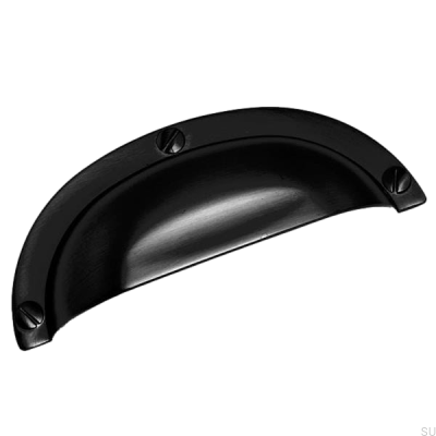 Shell furniture handle 3 158 64 Metal black