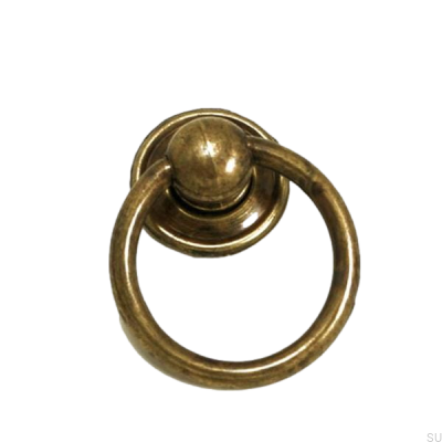 Round furniture handle 5210 48 Antique bronze