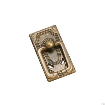 Elongated furniture handle 5258 Antique bronze