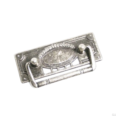 Oblong furniture handle 5258 48 Antique black