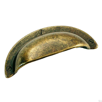 Shell furniture handle 5284 Antique bronze
