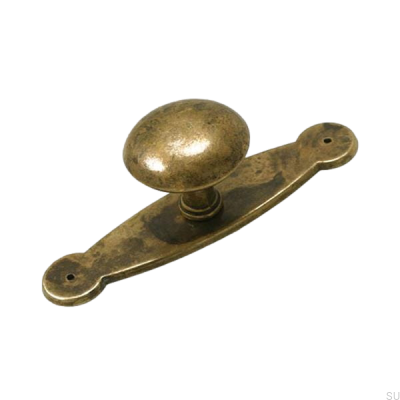 Furniture knob with a base 5383 Antique bronze
