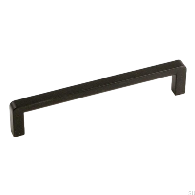 Elongated furniture handle 6200 128 Metal black