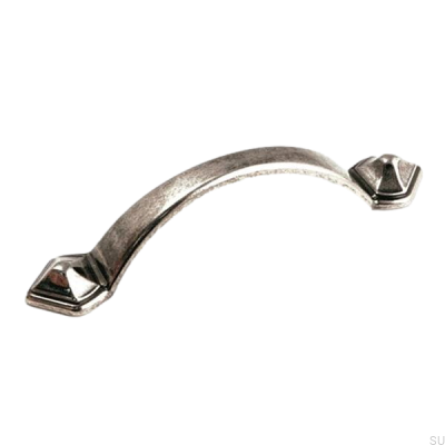 Elongated furniture handle 6598 Antique black