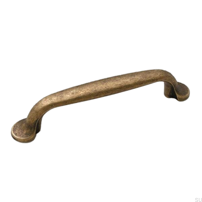 Elongated furniture handle 7032 128 Antique bronze