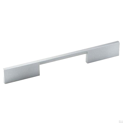 Elongated furniture handle 7571 192 Brushed chrome