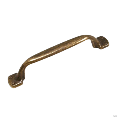 Elongated furniture handle 8951 96 Antique bronze