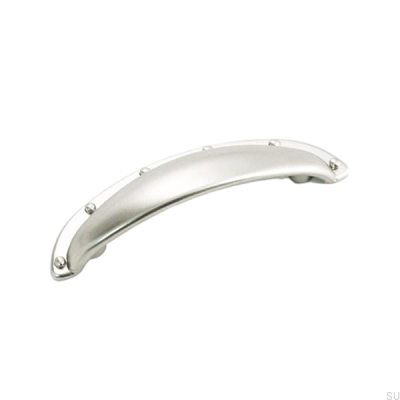 Shell furniture handle 8952 silver