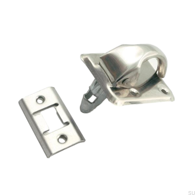 Oblong furniture handle with a lock 5181 Silver