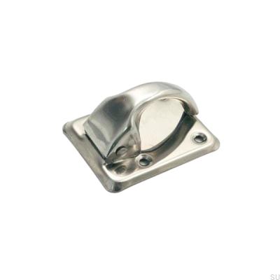 Elongated furniture handle with washer 5181 Silver