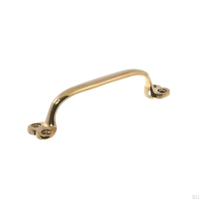 Elongated furniture handle 5835 Polished gold