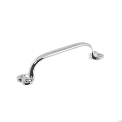 Elongated furniture handle 5835 Polished nickel