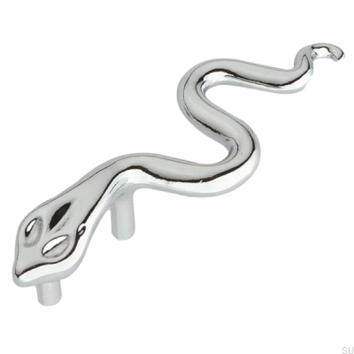 Oblong furniture handle Orm Hose Polished chrome